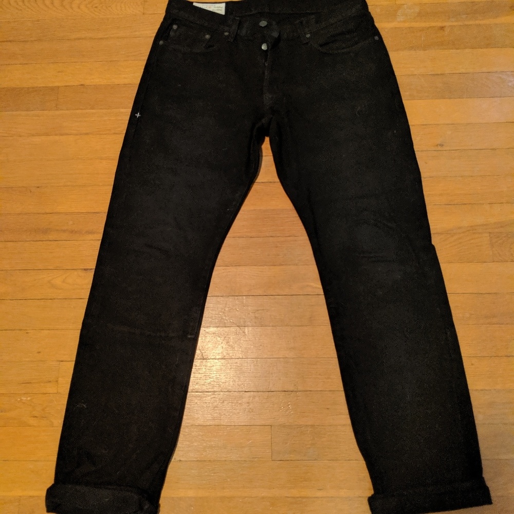 Imogene + Willie Barton Slim black selvedge denim